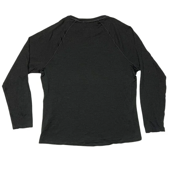 Smartwool Merino Wool Base Layer Top XL Black Long Sleeve EUC - Picture 5 of 7